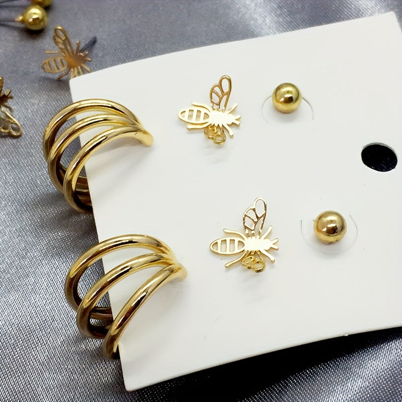 Sweet Bee Earring For Girls Ear Jewelry