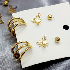 Sweet Bee Earring For Girls Ear Jewelry