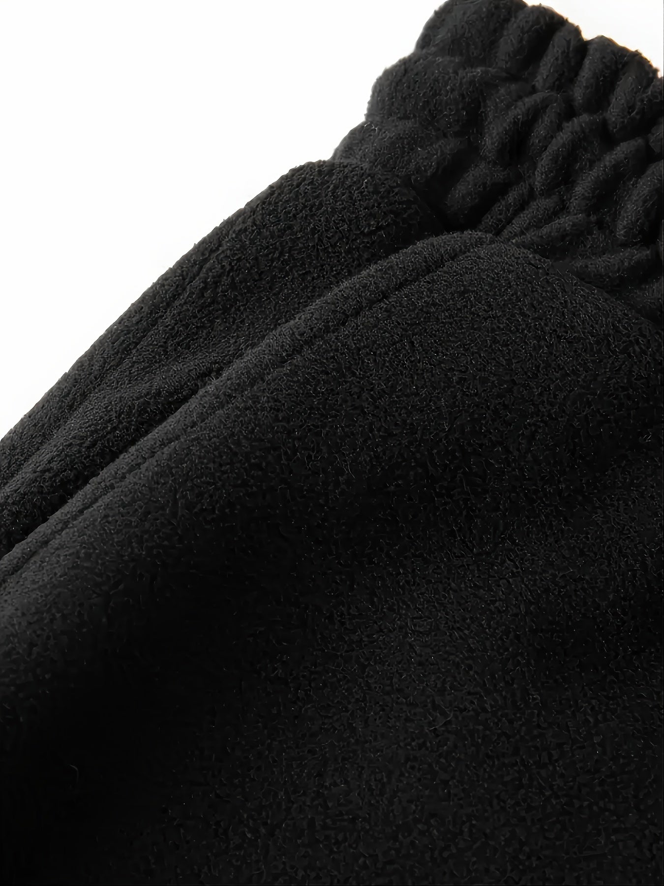 Men's Solid Fleece Sweatpants with Stretch