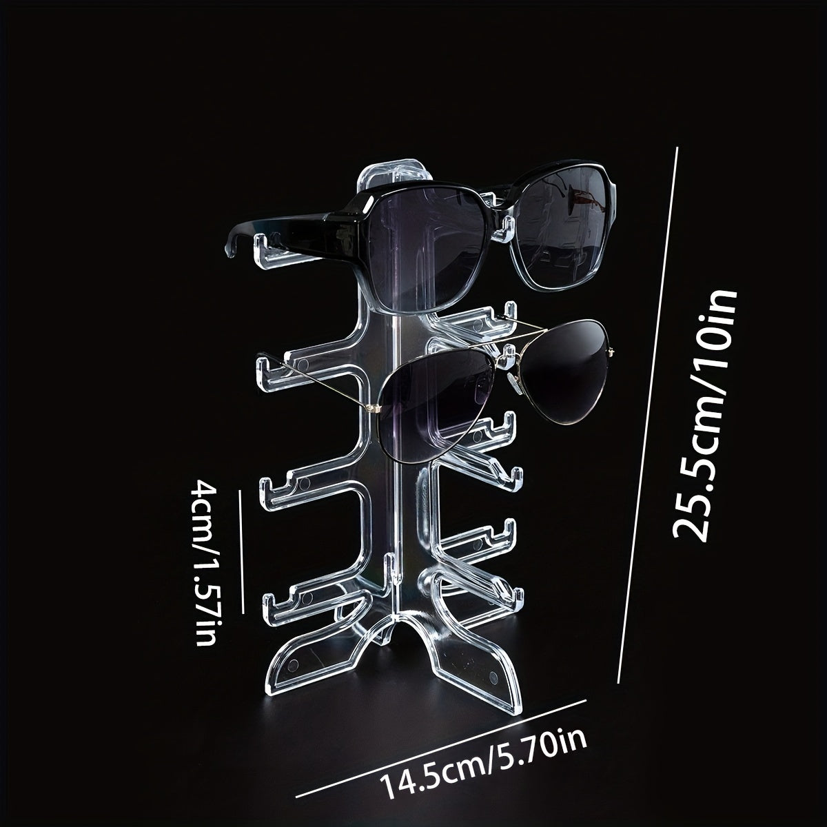 Clear Glasses Display Rack Eyeglasses Sunglasses Storage Stand Holder