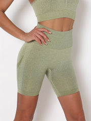 High Waist Tight Shorts Sports Fitness Yoga Running Shorts