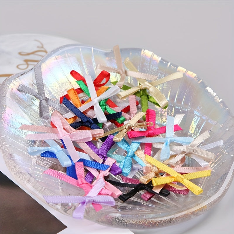 40pcs Mixed Mini Bow Ribbon Bow for Party Decoration DIY