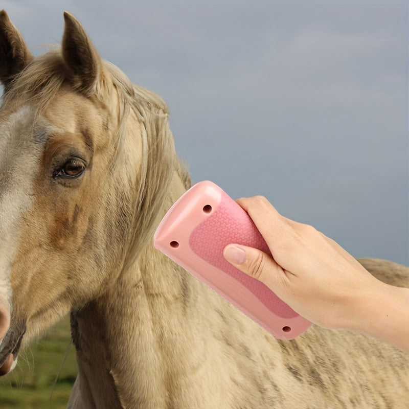 Horse Sweat Scraping Brush with Serrated Bristles