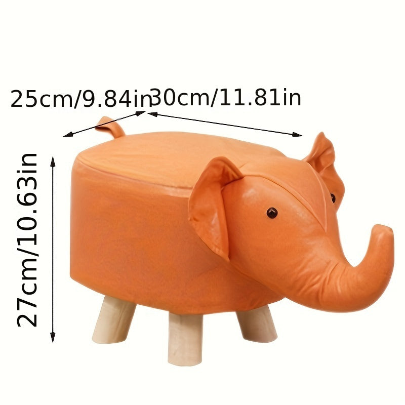 Elephant Shape Small Stool Technology Cloth Shoe Changing Low Stool