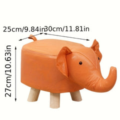 Elephant Shape Small Stool Technology Cloth Shoe Changing Low Stool