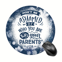 Round Mouse Pad Non Slip Rubber Base Small Size 7.87 X 7.87 X 0.1inch