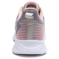 Gray & Pink Mesh Sneakers Lightweight Running Shoes Women's Footwear