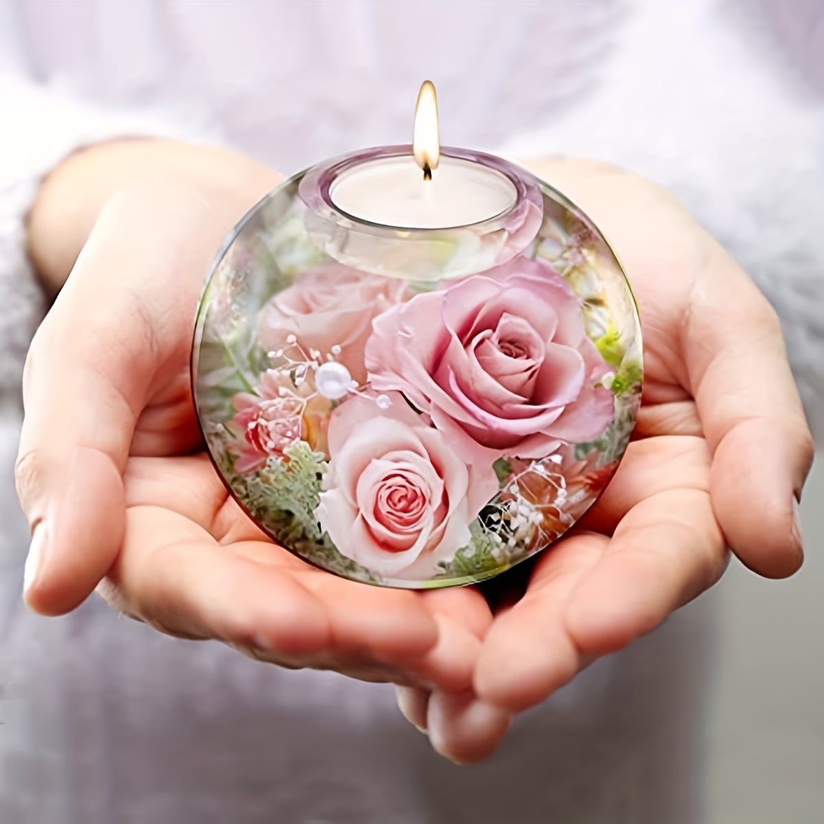 Round Tealight Holder Resin Molds for Weddings DIY Decor