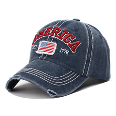 Vintage Letter Embroidery Baseball Cap