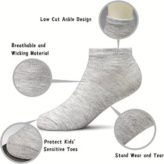 20 Pairs Boys Kids Casual Socks Low Cut Ankle Boat Socks