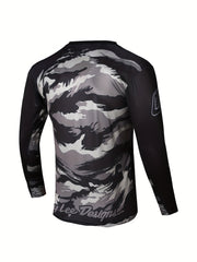 Men's Camouflage Long Sleeve Motorcycle T-Shirt