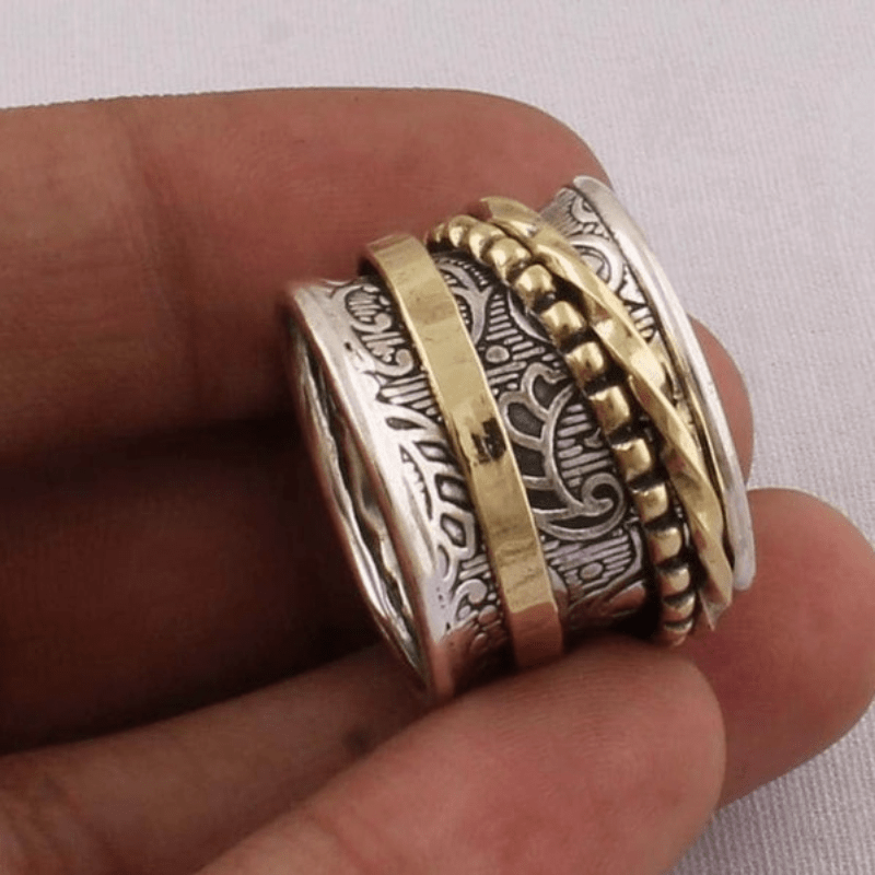 Vintage Men's Zinc Alloy Ring Hip Hop Jewelry Gift