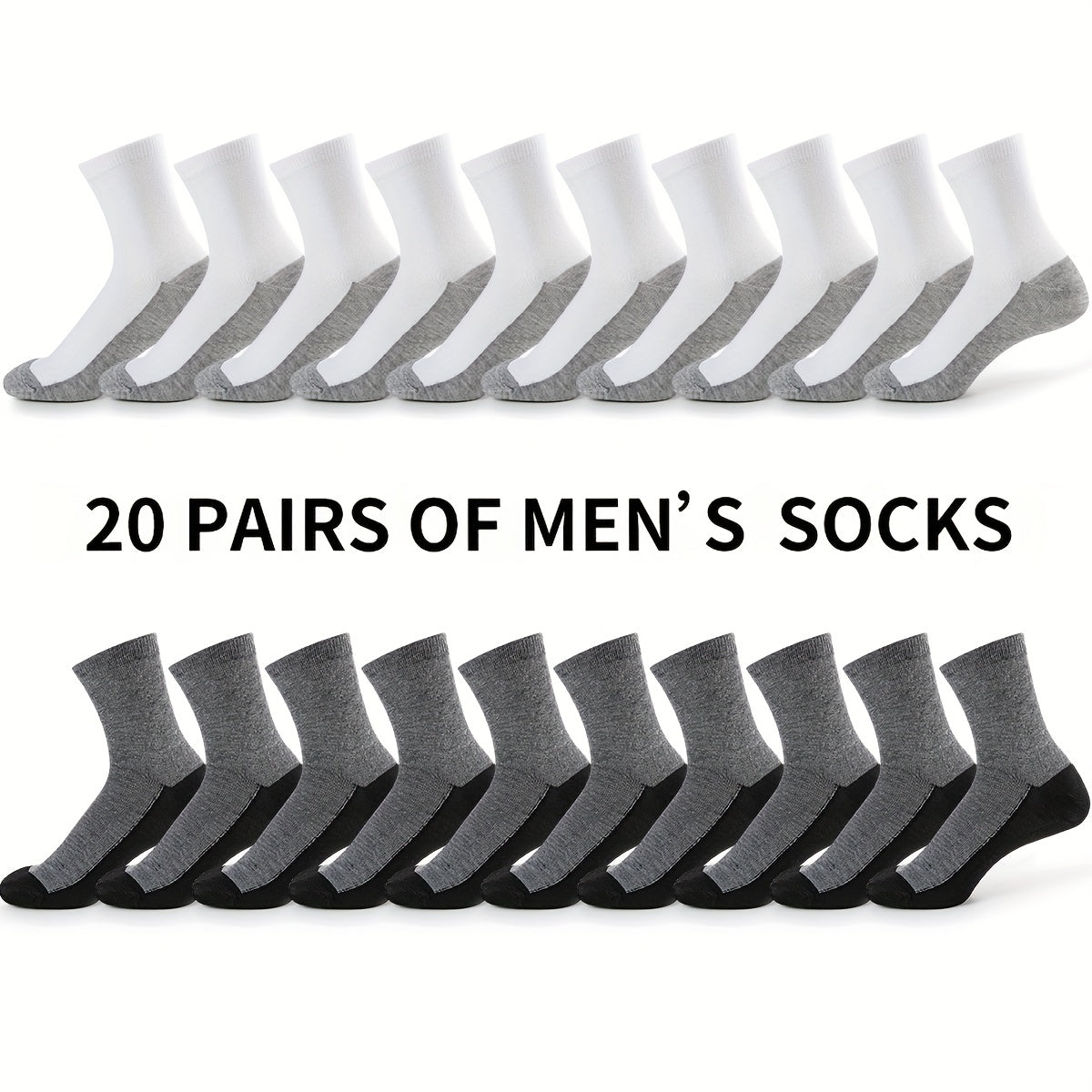 Men's Casual Thin Breathable Mid-calf Socks for Outdoor Training