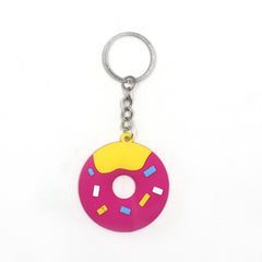Donut Keychain 12 Pack Assorted Colors