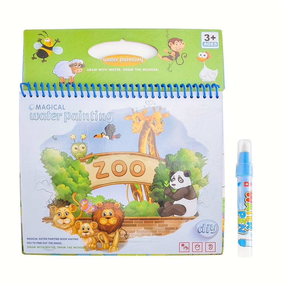 Kids' Magic Watercolor Painting Book Reusable Graffiti Art Toys