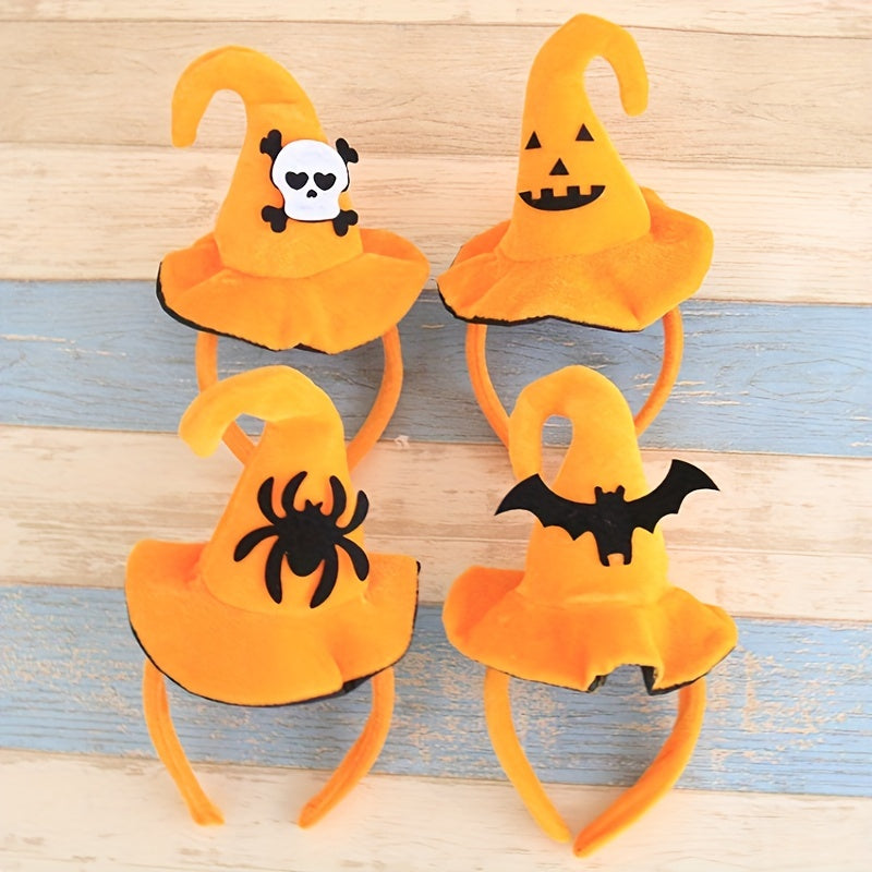 Halloween Hair Hoop Skull Bat Pumpkin Witch Hat Party Dressing Supplies