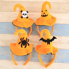 Halloween Hair Hoop Skull Bat Pumpkin Witch Hat Party Dressing Supplies