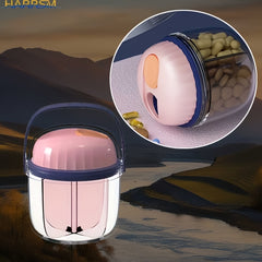 Large Capacity Pill Box for Travel and Office
