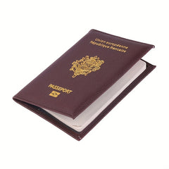 Classic Pattern Passport Cover Lightweight Bifold Passport Holder