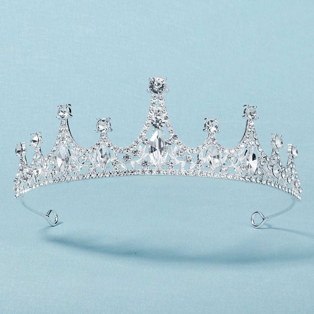Rhinestone Crown Hairband Princess Tiara Wedding Birthday Hair Accessories