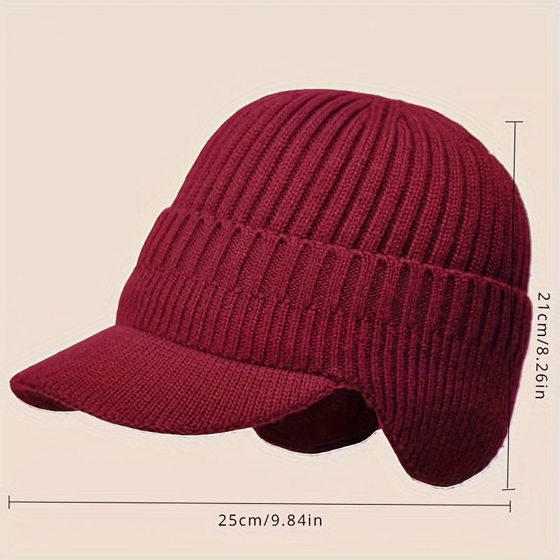 Winter Warm Knitted Hat Ear Protection Thickened Hat