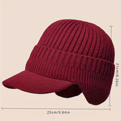 Winter Warm Knitted Hat Ear Protection Thickened Hat