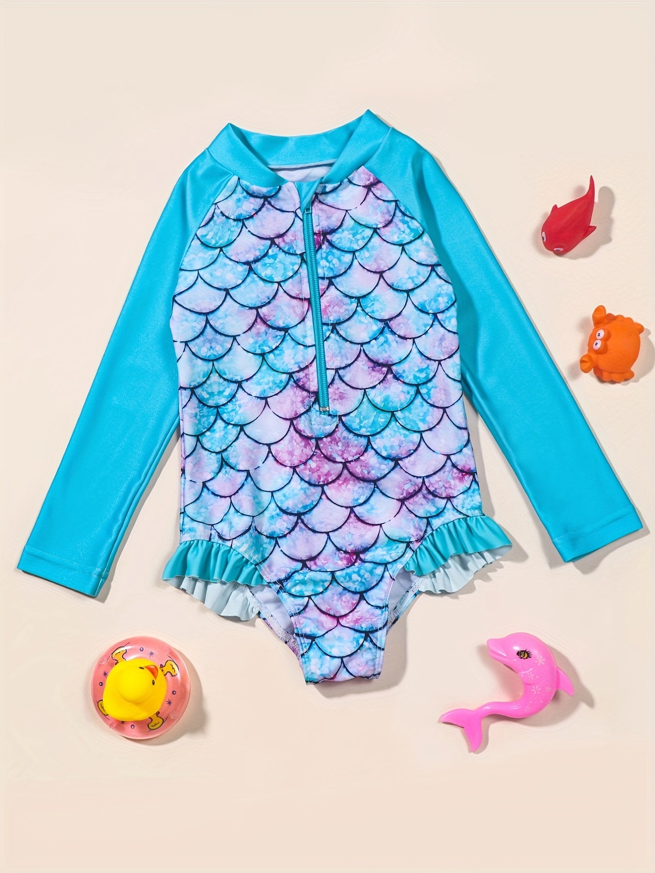 Girls Tie Dye Quick Dry One piece Swimsuit