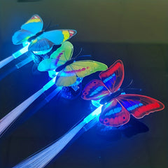 2pcs Butterfly LED Glitter Hair Braid Luminous Hairpin Hair Accessories Girls
