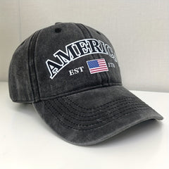 Adjustable Sunshade Baseball Cap American Flag Outdoor Sport