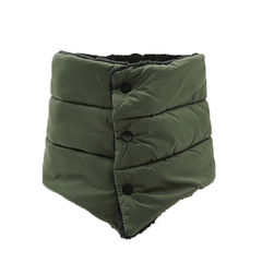Winter Warm Fleece Scarf Button Down Cotton Protection Neck Gaiter