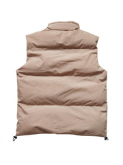 Men's Warm Stand Collar Puff Vest Winter Couple Loose Vest