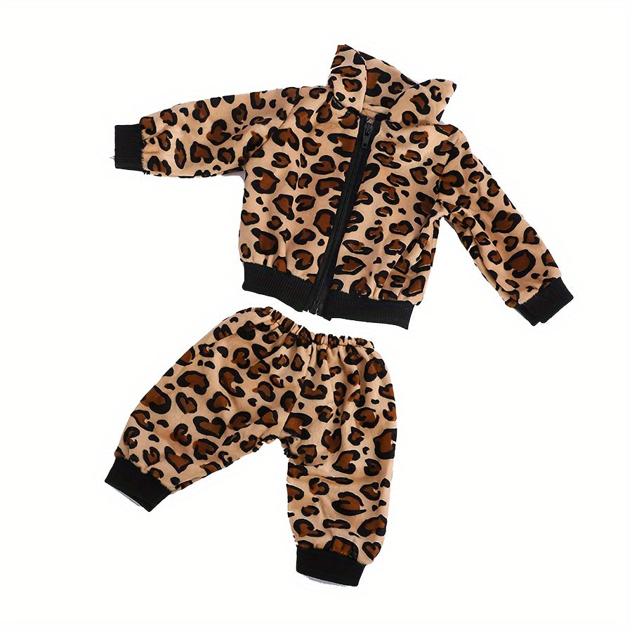 Leopard Print Doll Clothes for 17-18 Inch American Dolls