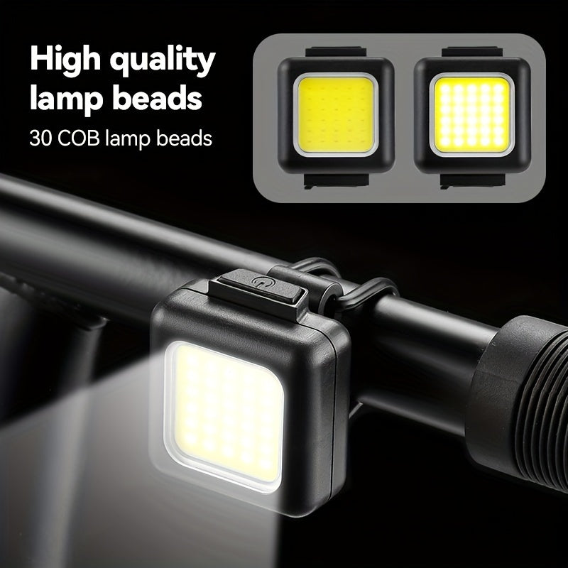 Mini Bike Headlight Taillight Set Strong Light Front Rear Lights Night Cycling