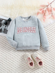 Girl's LOS ANGELES Crew Neck Sweatshirt Top