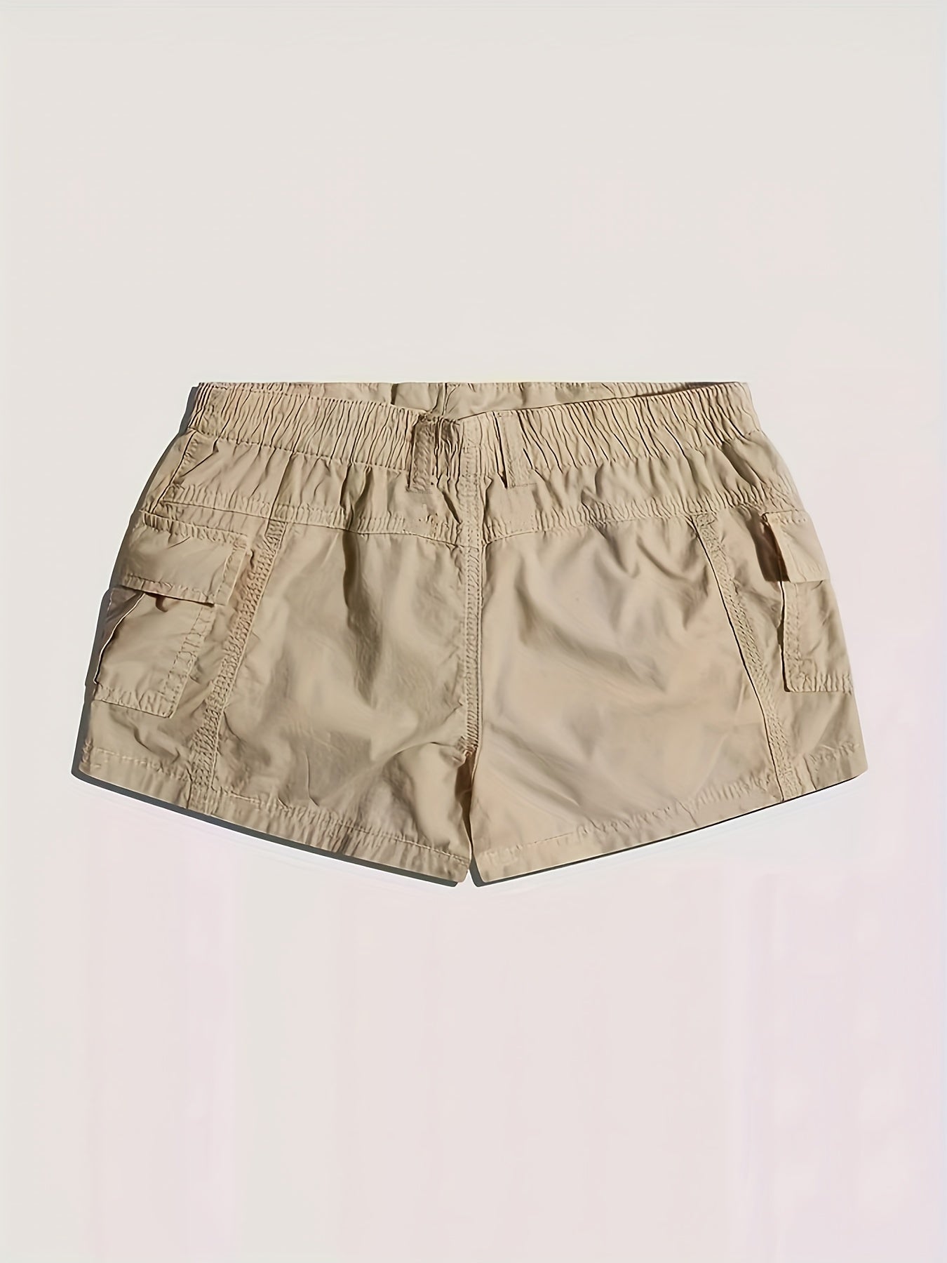 Solid Button Front Shorts Sexy Dual Pockets Shorts For Spring & Summer