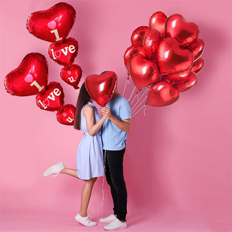 Red Heart Balloon I Love You Helium Decoration & Gift Idea