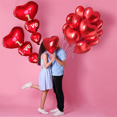 Red Heart Balloon I Love You Helium Decoration & Gift Idea