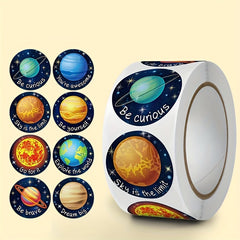 500pcs Planet Animal Thank You Self-adhesive Sticker