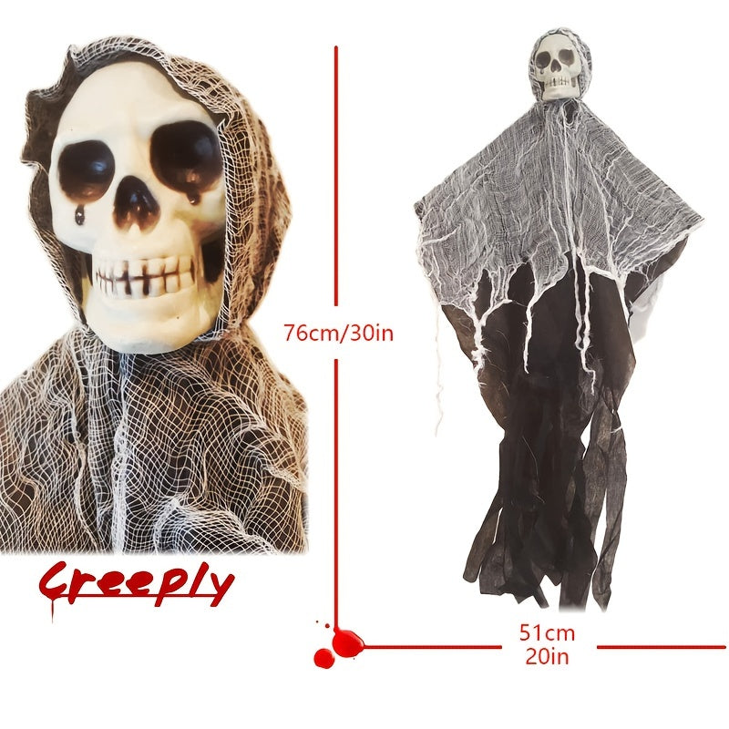 Hanging Skull Halloween Decoration for Doorway