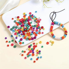 6MM Turquoise Stone Spacer Beads Flat Round DIY Turquoise Beads