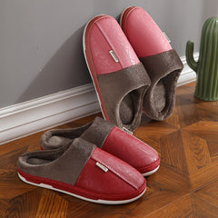 Women's Plush Indoor Slippers Waterproof Non Slip Home Slides