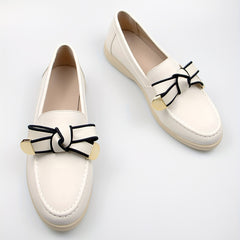 Bowknot Loafers Slip On Walking Shoes for Women