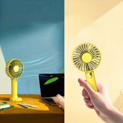 Mini Fan USB Rechargeable 1200mAh Adjustable Small Pocket Fan