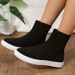 Women's Pull-On Sock Sneakers Breathable Slip-On Comfort Casual Shoes