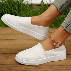 Women's Canvas Slip On Outdoor Shoes Lightweight Low Top Sneakers