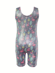Flamingo Watermelon Gymnastics Outfits Girls Dance Suit
