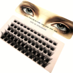 60 Clusters DIY Eyelash Extensions 0.07mm D Curl Wispy Lashes