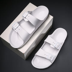 Men's Adjustable Buckle Slippers Non Slip Casual Shoes