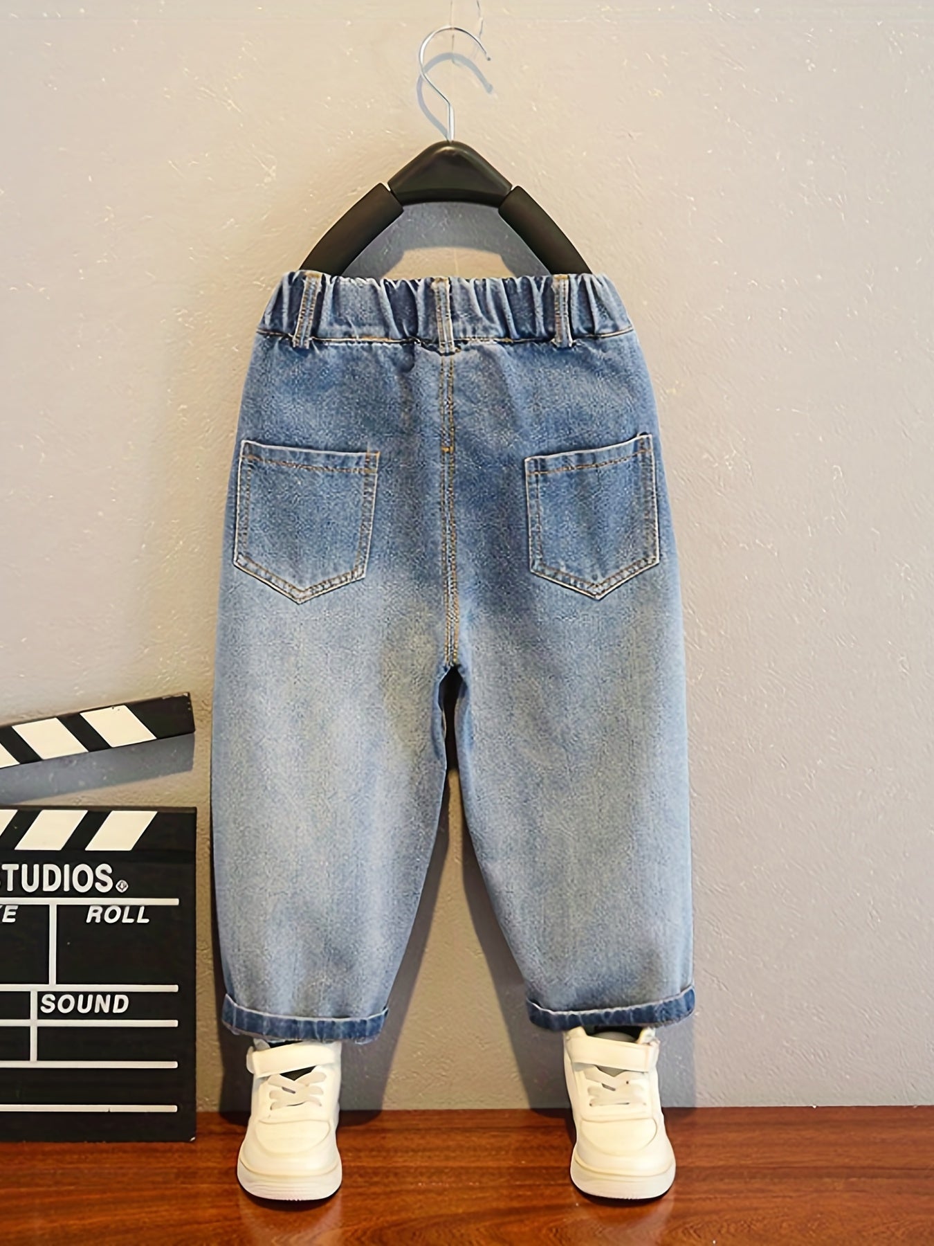Boys Gradient Denim Pants Spring Autumn Casual Jeans