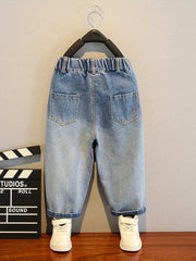Boys Gradient Denim Pants Spring Autumn Casual Jeans